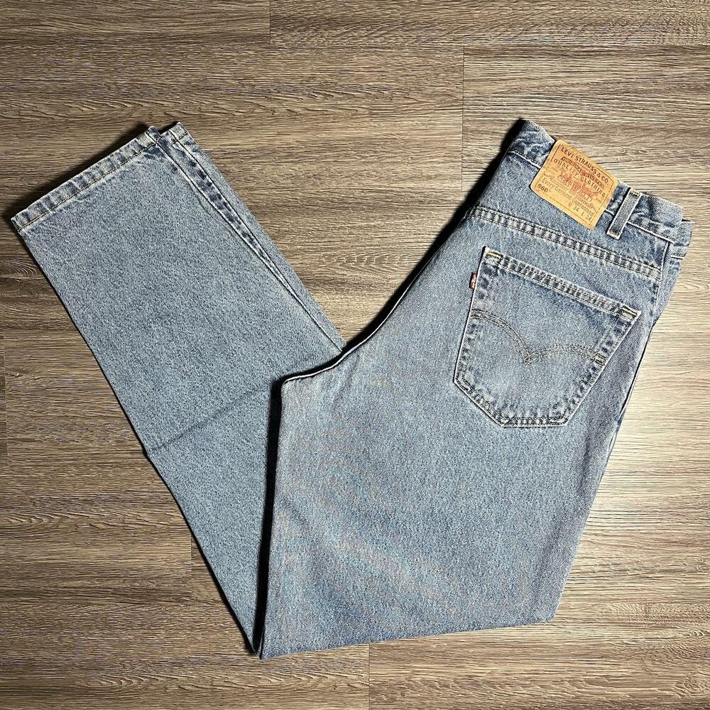 Vintage Levi's 560 Comfort Fit Jeans Mens 34x34 Blue Loose Tapered Leg Denim EUC